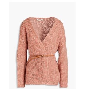 Vanessa Bruno Belted Melange Cardigan